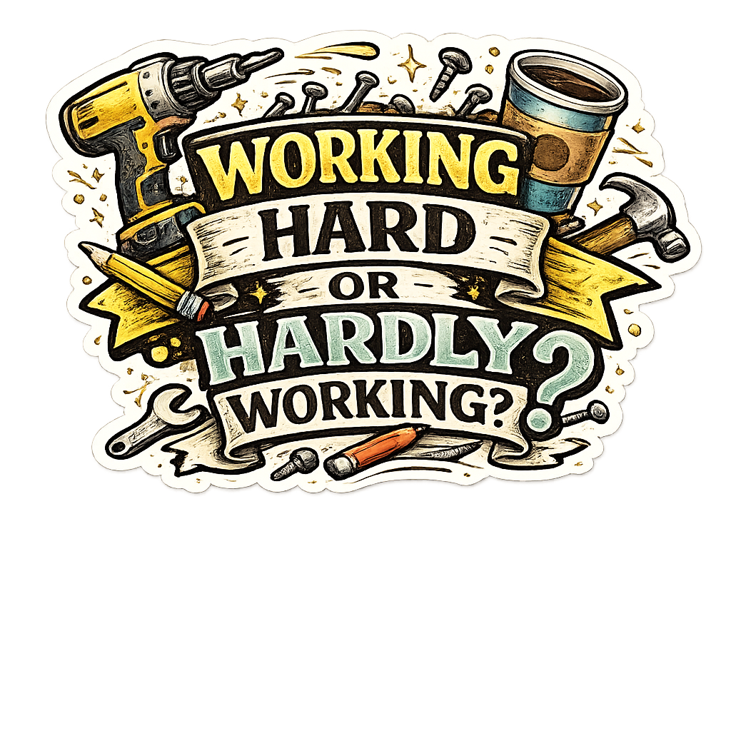Working Hard or Hardly Working? Sticker