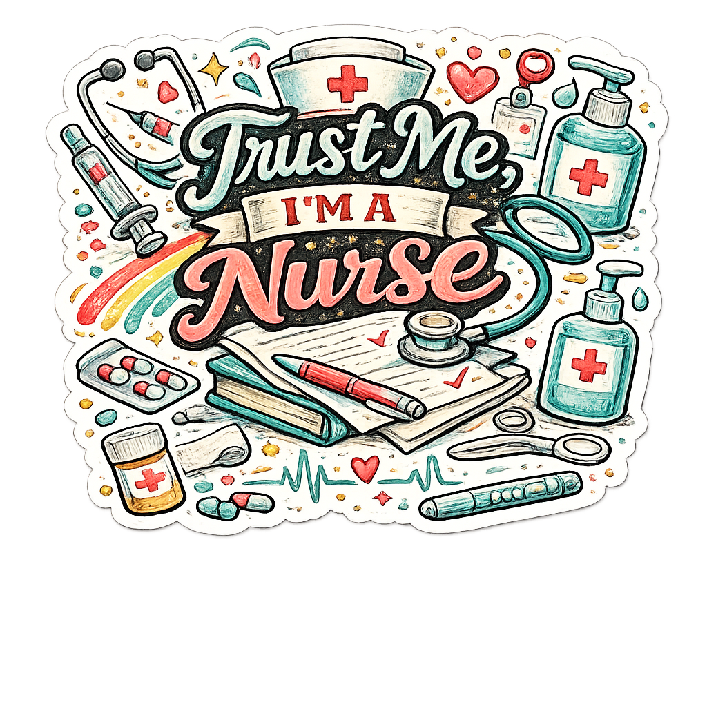 Trust Me, I'm a Nurse Sticker