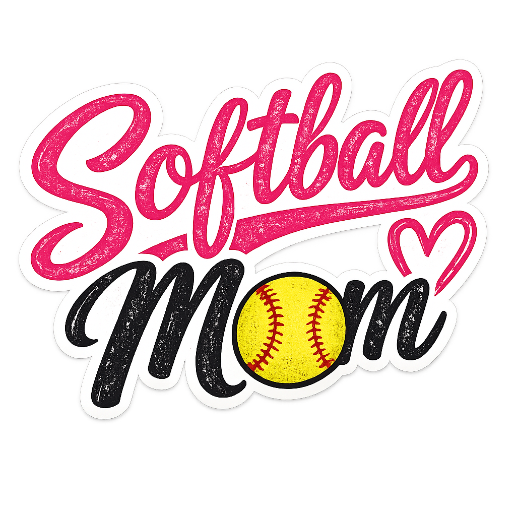 Softball Mom Sticker