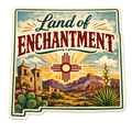 Land of Enchantment New Mexico State Sticker