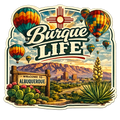 Burque Life Balloon Fiesta Sticker
