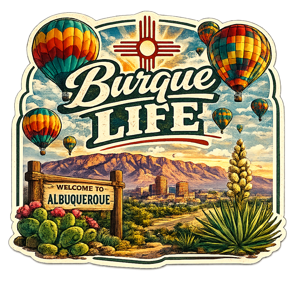 Burque Life Balloon Fiesta Sticker