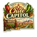 Hatch Chile Capitol New Mexico Sticker
