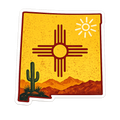New Mexico Zia Desert State Sticker