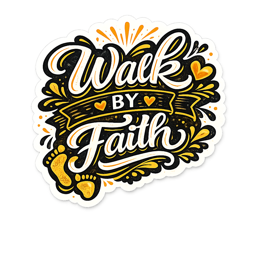 Walk by Faith Sticker