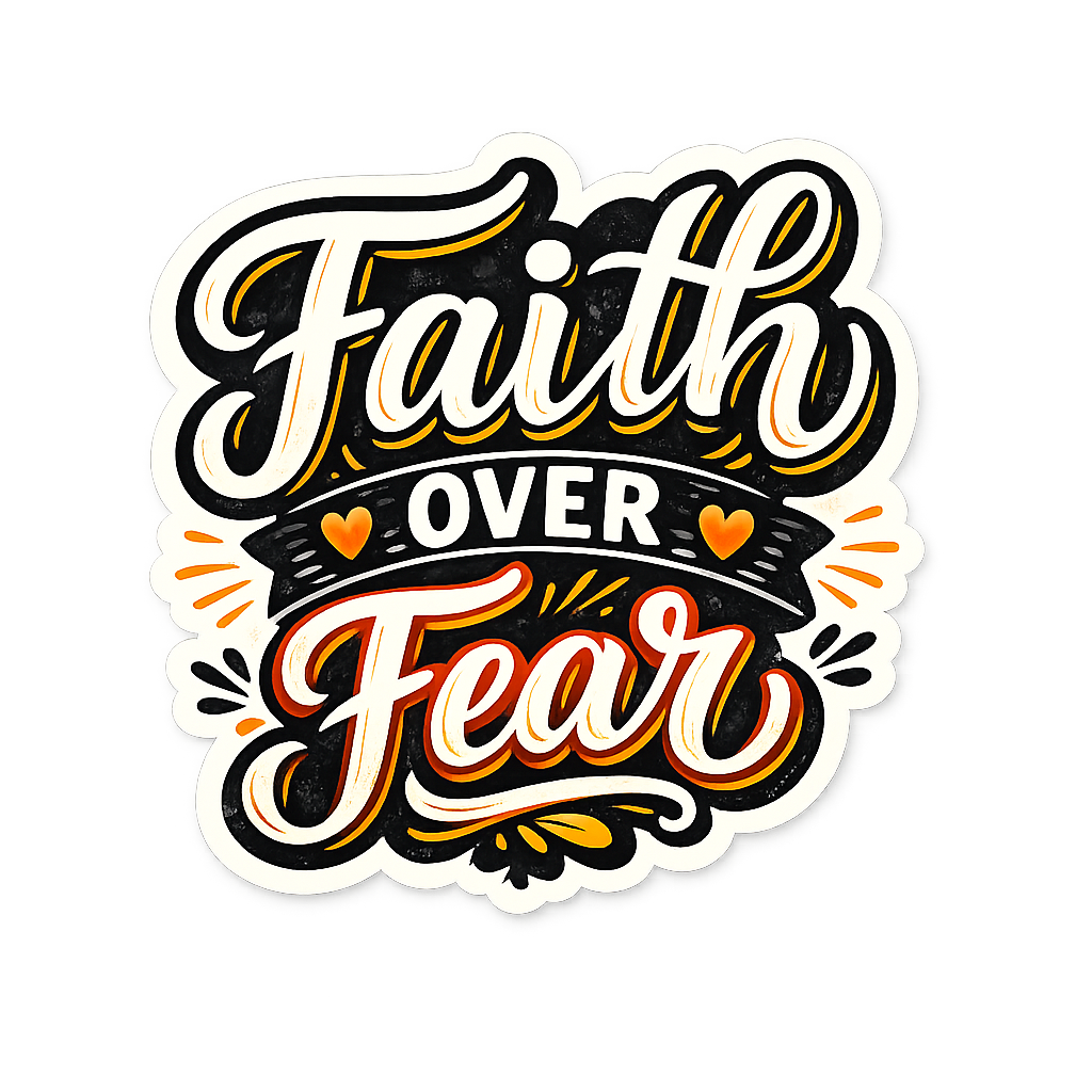 Faith Over Fear Sticker