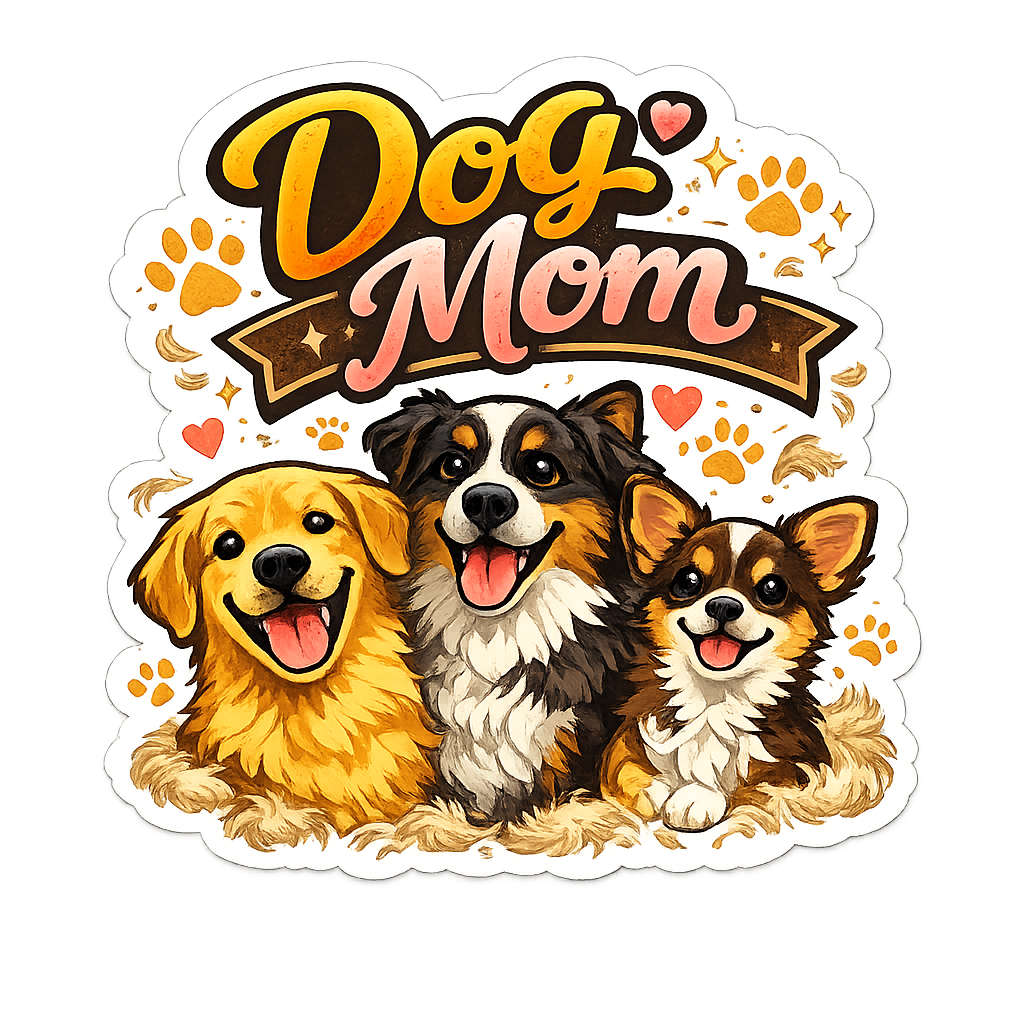 Dog Mom Sticker